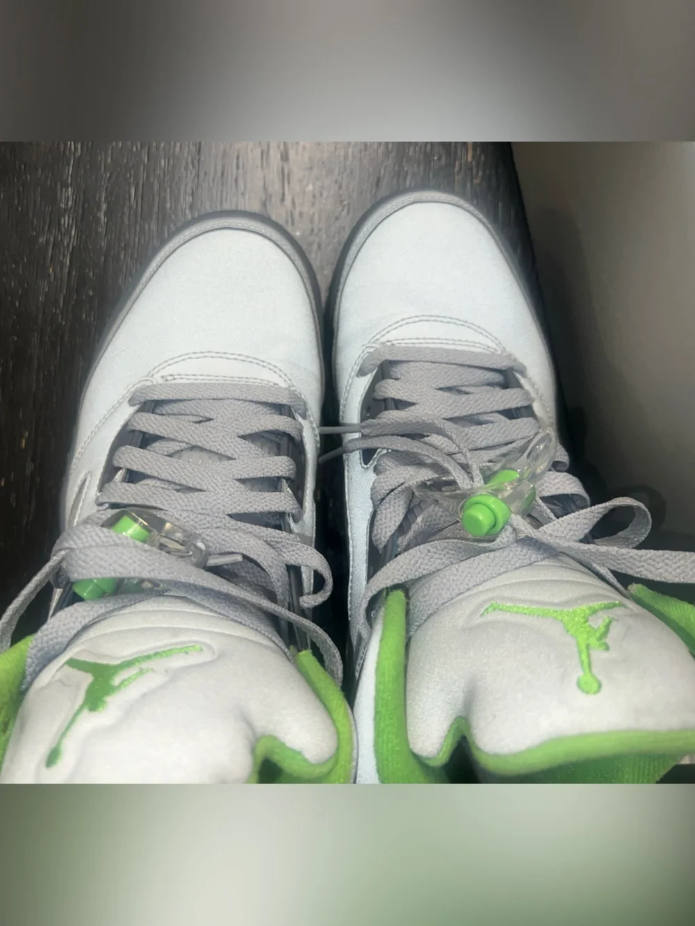 Jordan Silver/Gray Air Jordan 5 Retro Box Label